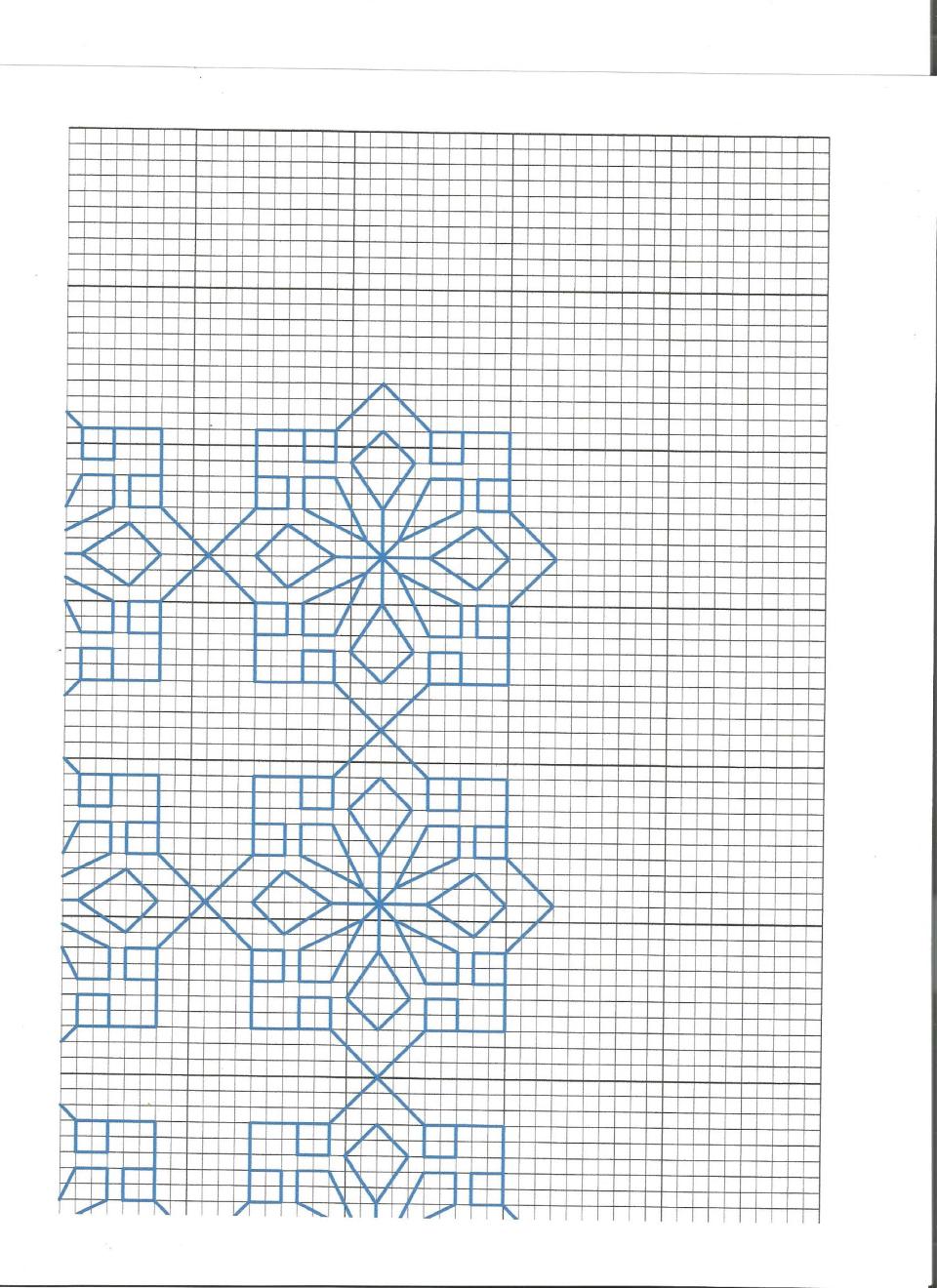 Blue snow top right
